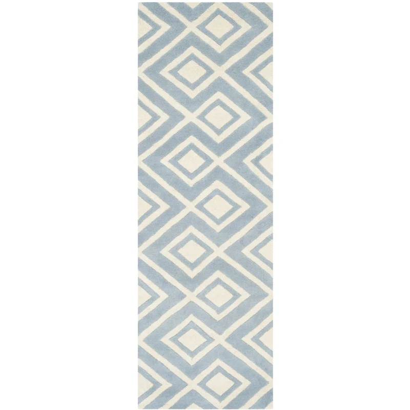 Safavieh Chatham 742 Rug, CHT742 Blue / Ivory / 2'-3" X 7'