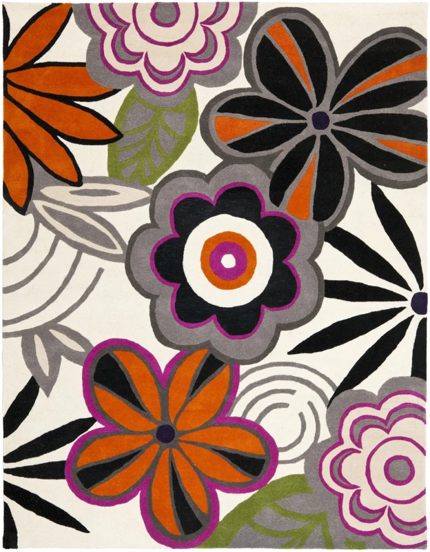 Soho 743 Rug | Safavieh - SOH743 IVORY / MULTI / 6'-0" x 6'-0" Round