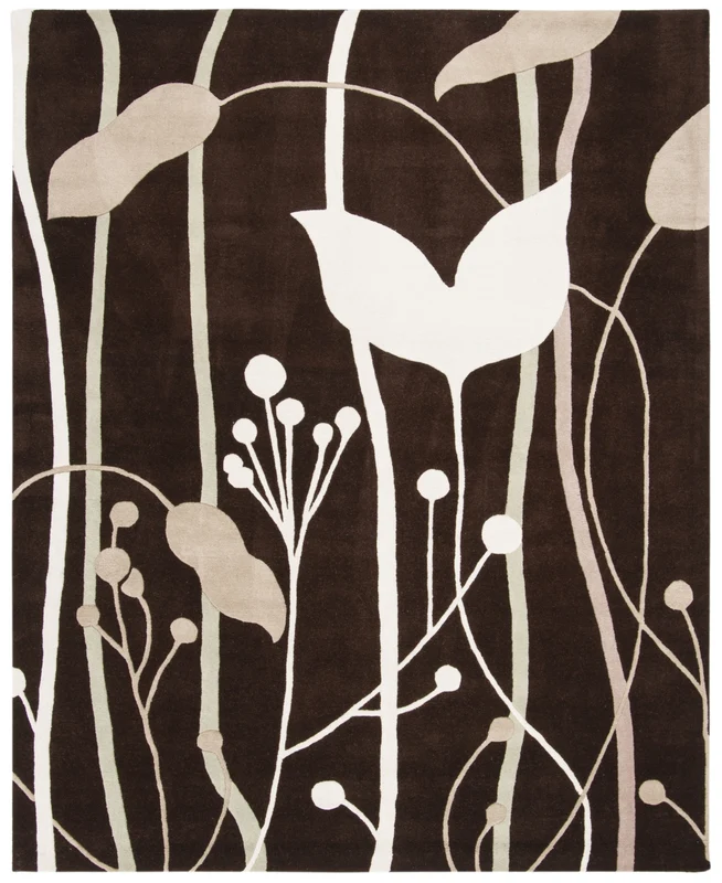 Soho 746 Rug | Safavieh - SOH746 DARK BROWN / MULTI / 2'-6" x 8'-0"
