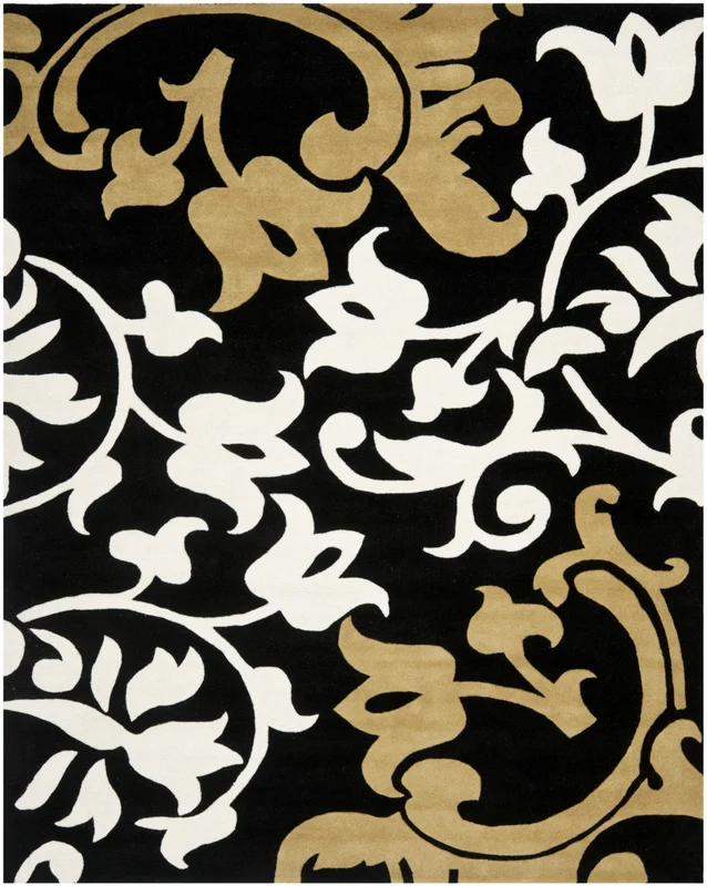Soho 760 Rug | Safavieh - SOH760 BLACK / MULTI / 5'-0" x 8'-0"