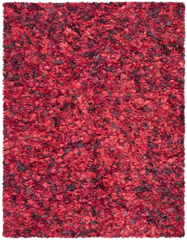 Safavieh Rio Shag 951 Rug, SG951 RED / MULTI / 6'-0" x 6'-0" Square