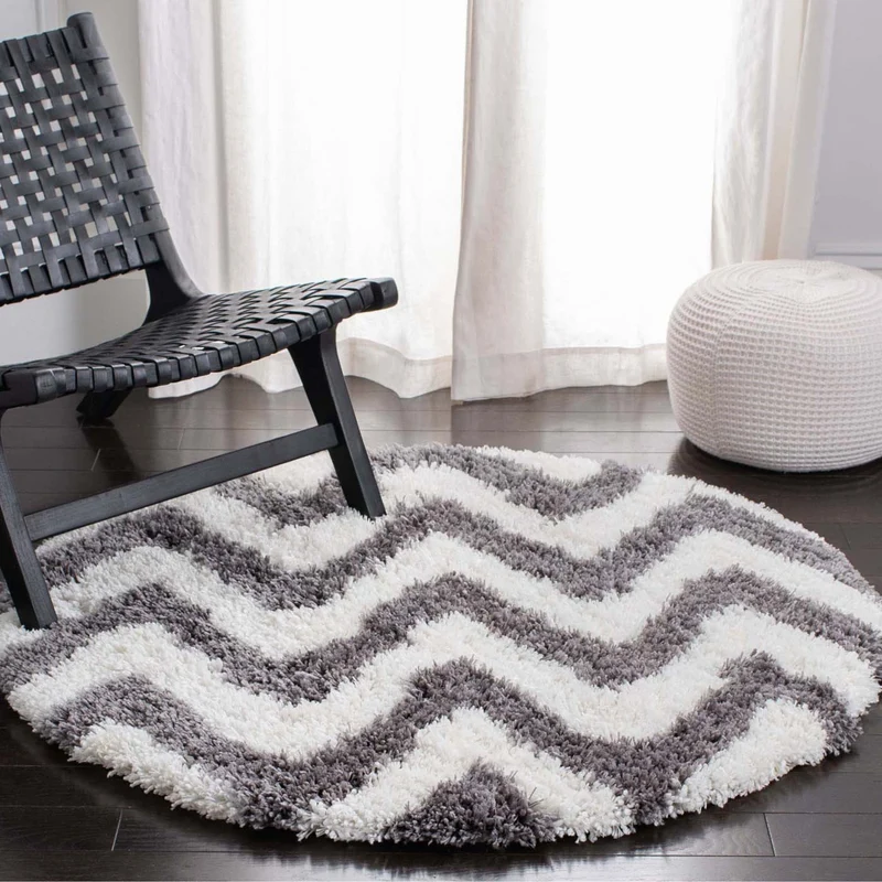 Safavieh Shag 50 Rug, SG250 Ivory / Grey / 4' X 6'