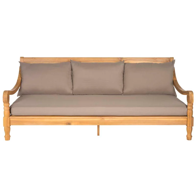 Safavieh Pasadena Day Bed, PAT6724 Natural / Taupe / 35.4" X 71.7" X 29.1"
