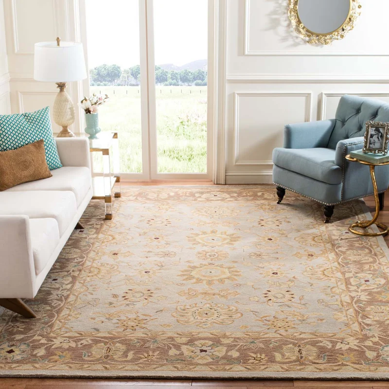 Safavieh Anatolia 557 Rug, AN557 Teal / Brown / 4' X 6'
