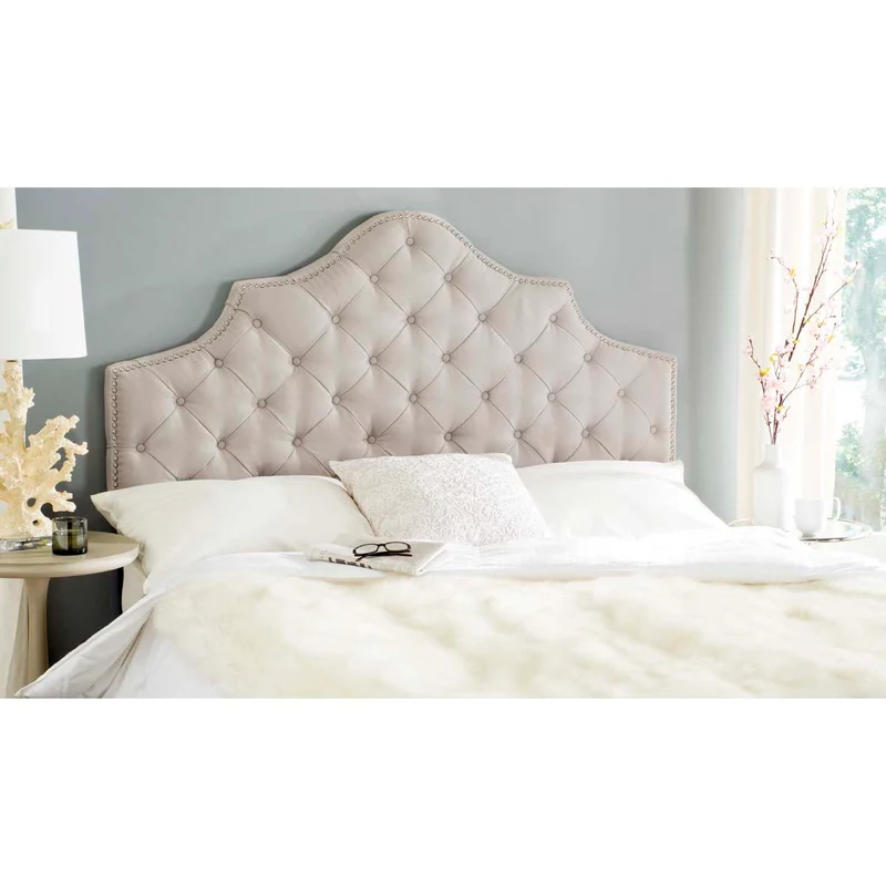 Safavieh Arebelle Tufted Headboard, MCR403 Taupe / King