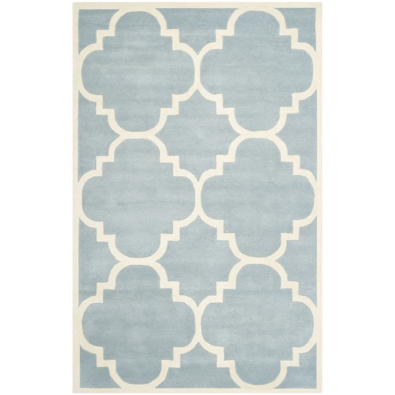 Safavieh Chatham 730 Rug, CHT730 Blue / Ivory / 8'-9" X 8'-9" Square