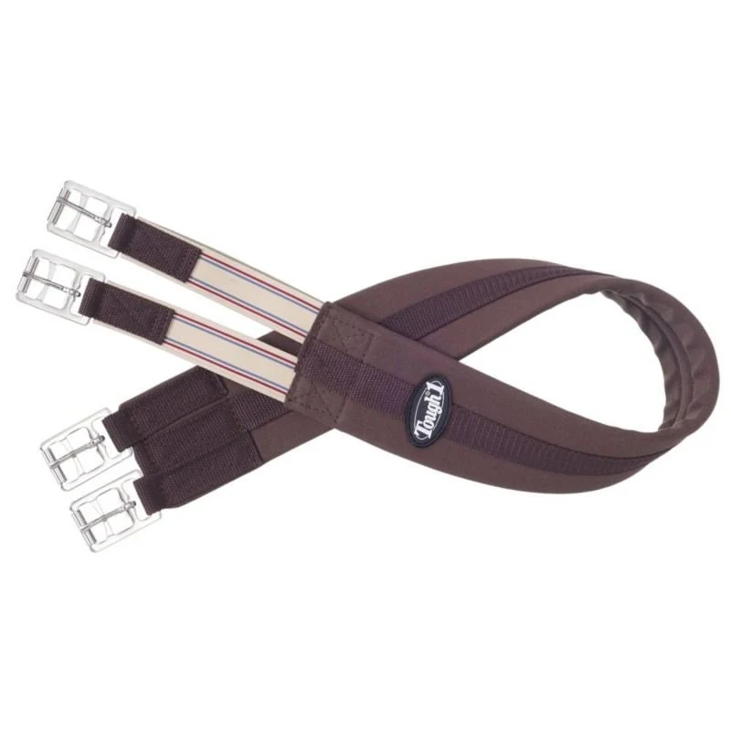 EquiRoyal Padded Cotton English Girth Brown / 44