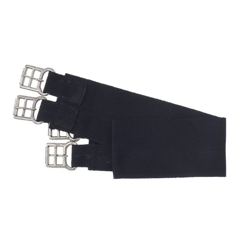 EquiRoyal Nylon Web Girth Black / 26"