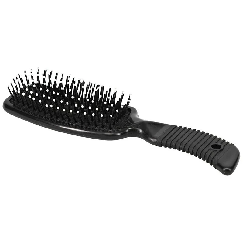 Tough1 Mane and Tail Brush Black / 8 1/2" Long