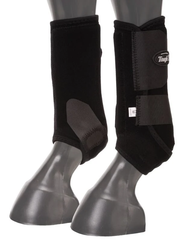 Tough1 Vented Sport Boots Front Black / Medium