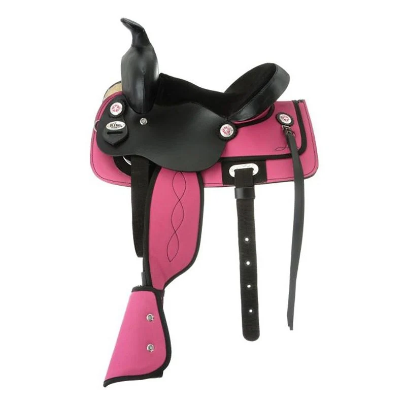 Tough1 Yth Krypton Trail Saddle Pkg Pink / 14