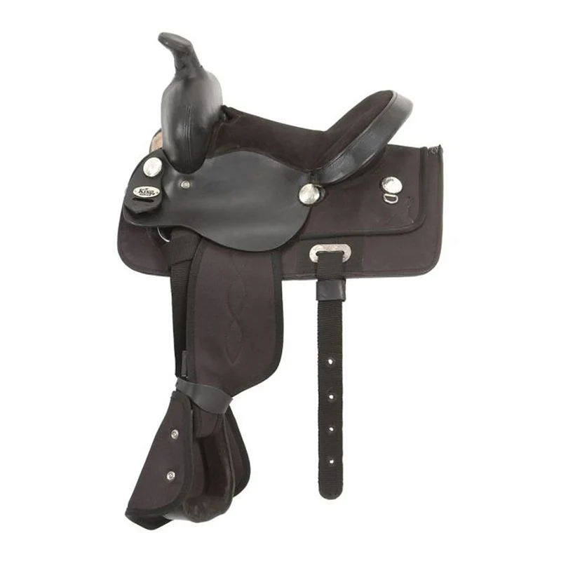 Tough1 Yth Krypton Trail Saddle Pkg Black / 14