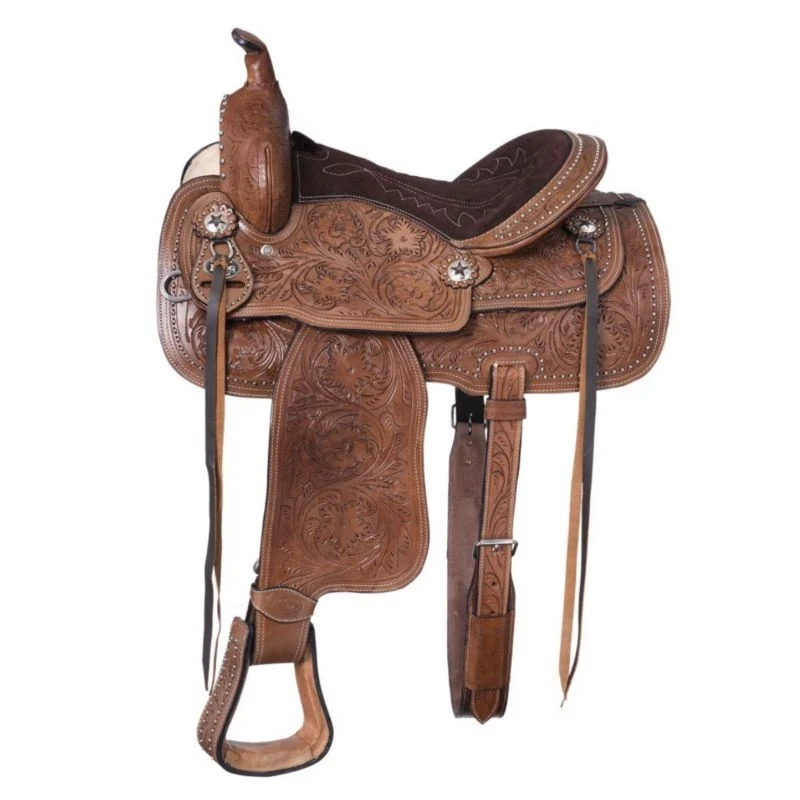 Tough1 King Series Braden Trail Saddle Package Dark Oil / 10"