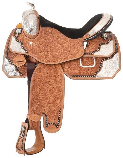Silver Royal Extreme Silver Show Saddle Black / 16"