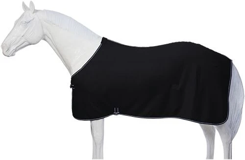 Tough1 Softfleece Blanket Liner/Sheet with Adjustable Leg Straps Black / Medium