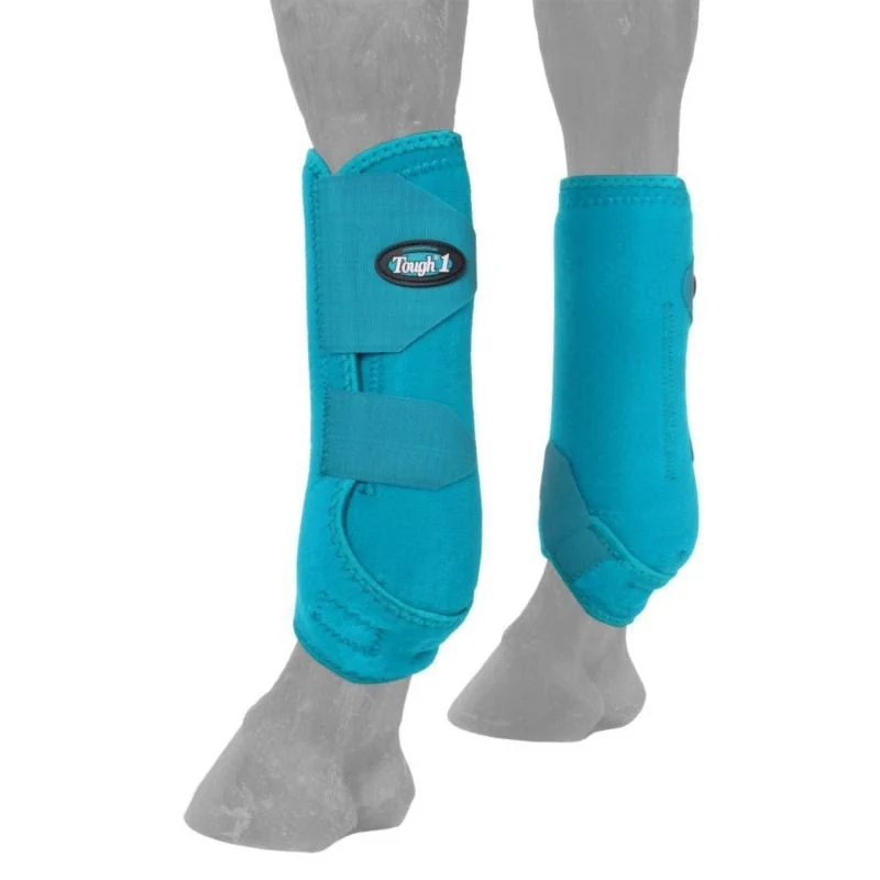 Tough1 Vented Sport Boots 4-Pack Turquoise / Small