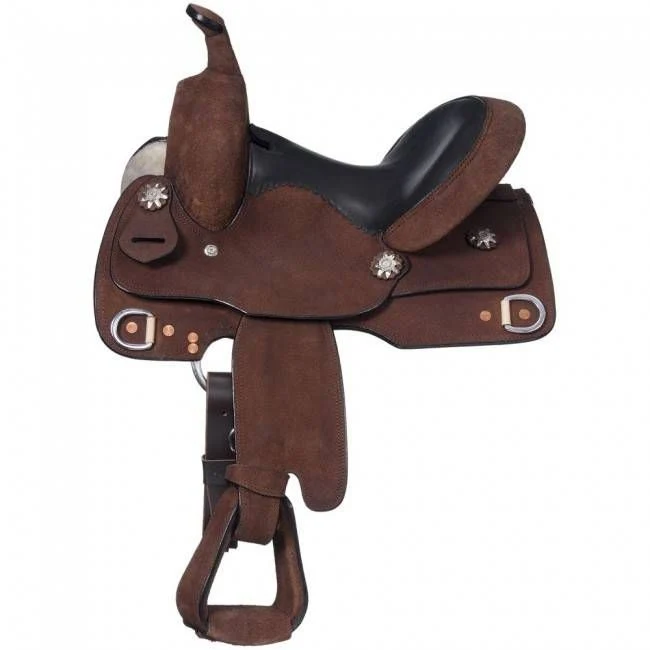 Royal King Roughout Youth Trainer Saddle Dark Roughout / 12"