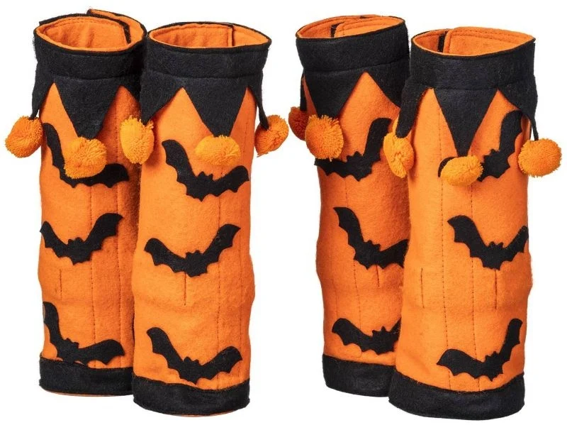 Tough1 Halloween Leg Wraps Orange/Black / 4 Piece Set