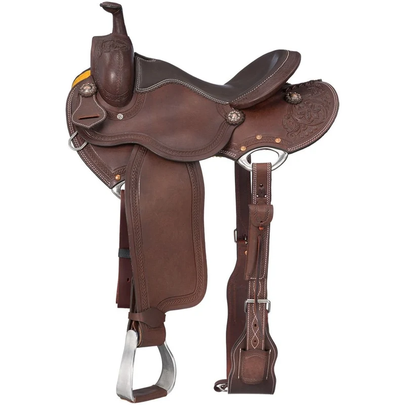 Silver Royal Deaver Cowboy Saddle Dark Oil / 16"