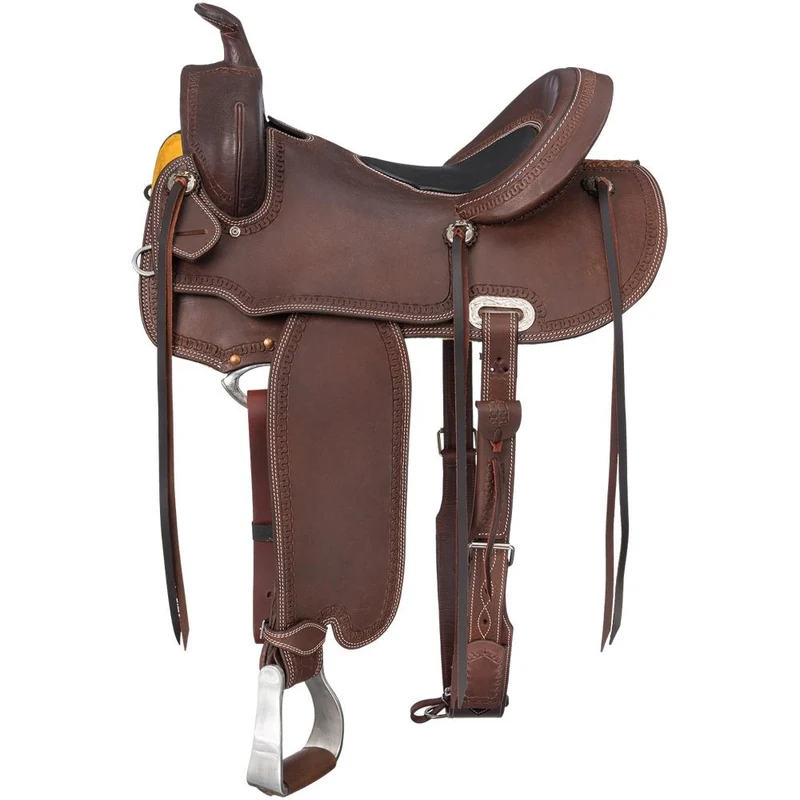 Silver Royal Green River Trail Saddle Dark Oil / 16"