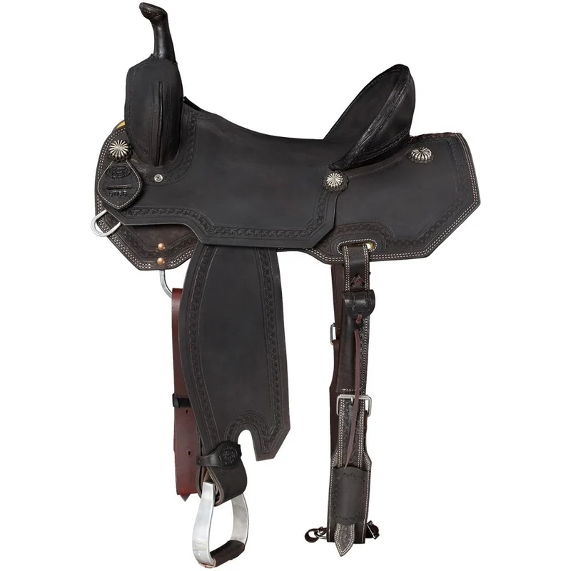 Silver Royal Brownsville Barrel Saddle Chocolate Brown / 16"