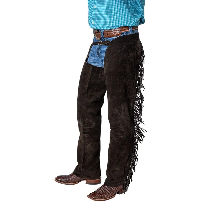 Tough1 Western Shotgun Chaps Brown / Small