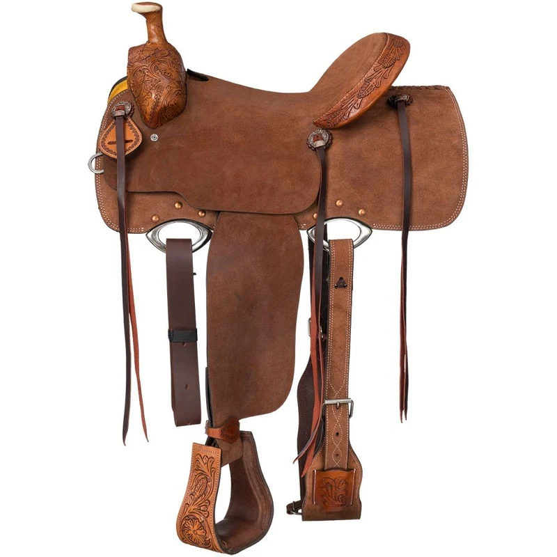 Silver Royal Roswell Roping Saddle Medium Brown / 16"