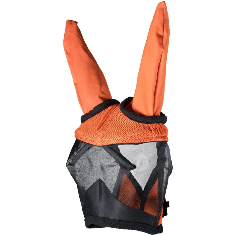 Tough1 Long Ear Fly Mask Orange / Mini Donkey