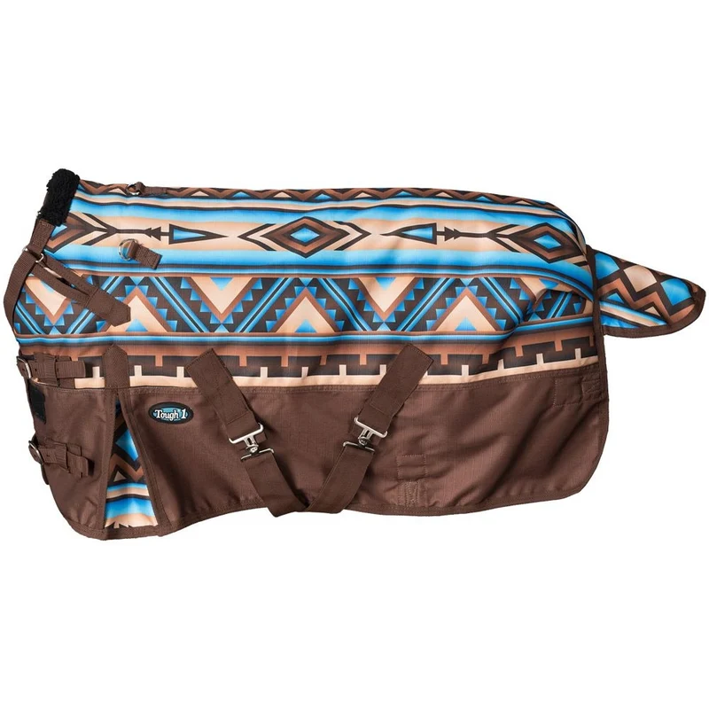 Tough1 1200D Mini Painted Canyon Turnout Blanket with Snuggit Brown Painted Canyon / 48