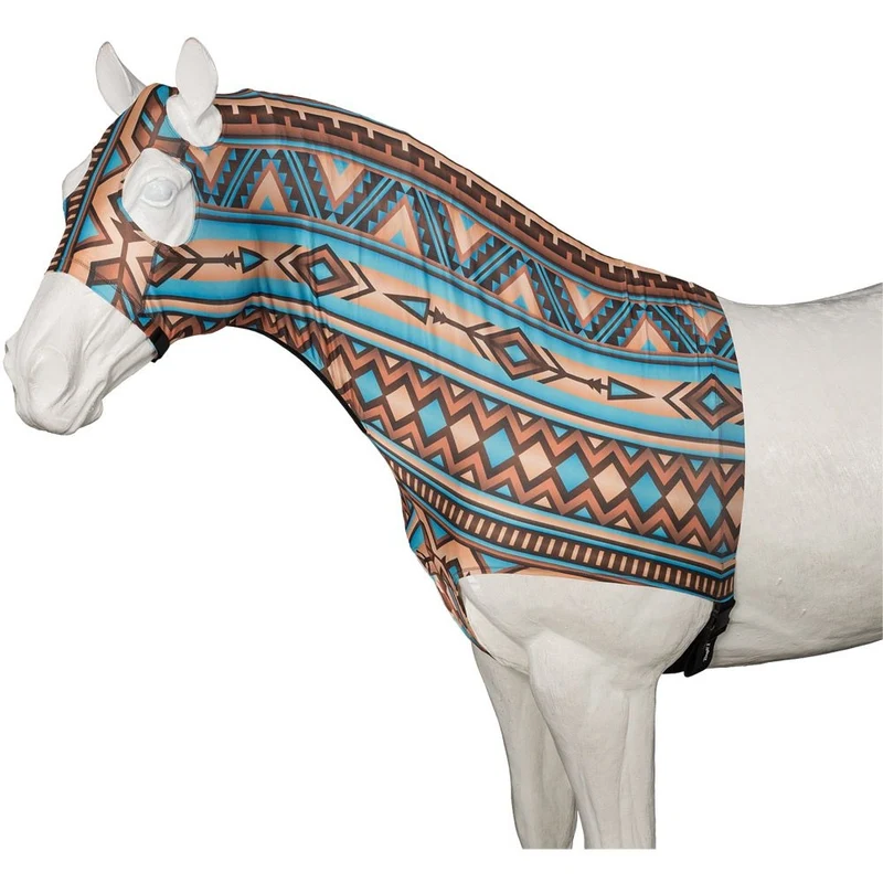 Tough1 Mane Stay Spandex Hood Brown Painted Canyon / Large
