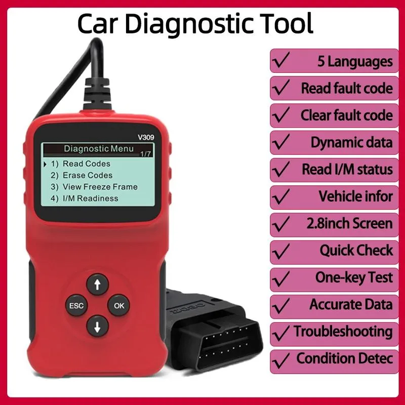 Obd Car Fault Detector Leitura De Código Card Obd2 Car Diagnostic