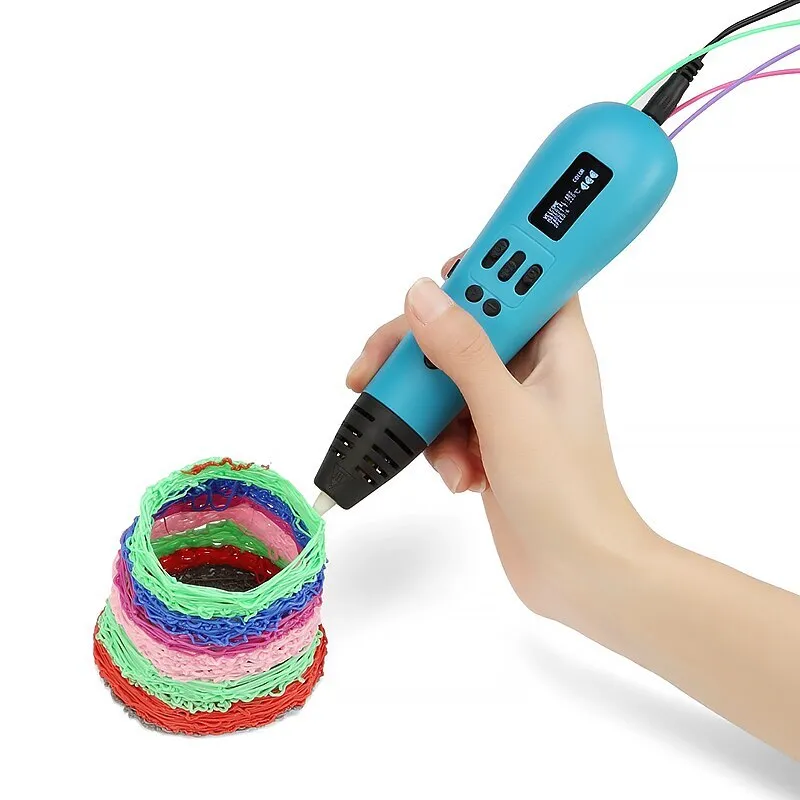 Caneta De Impressão 3d Inteligente Diy Para Crianças Com Abs/pla De 175 Mm