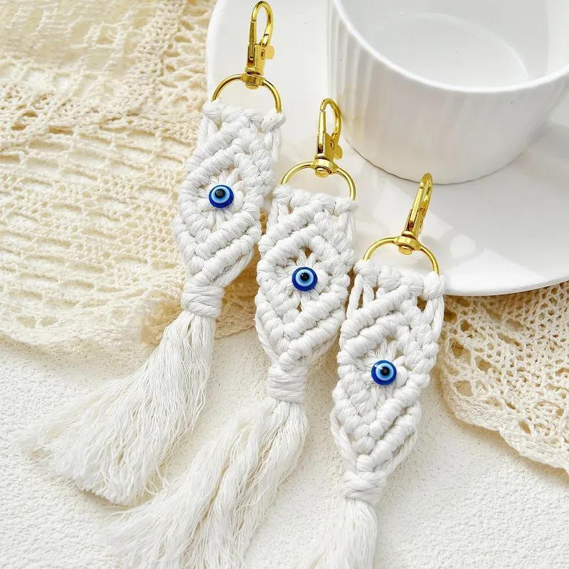 10 Étnicos Blue Eyed Key Rings-fish Mouth Buckle