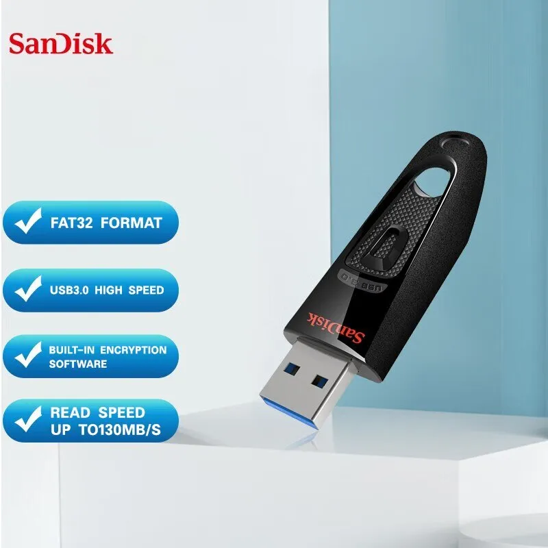 Sandisk De Alta Velocidade Usb3.0 U Disk Cz48 Criptografado U Disk Compu