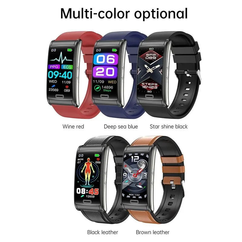 2023 Novo E600 Blood Glucose Frequência Cardíaca Pressão Arterial Monito