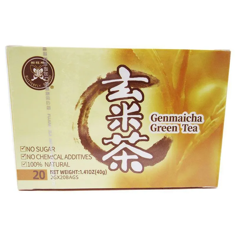Chá Verde Com Arroz Integral 40g Butterfly Brand