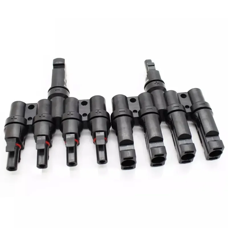 Conector Mc4 Tipo T 4 Vias 4X1 Painel Energia Solar 40A