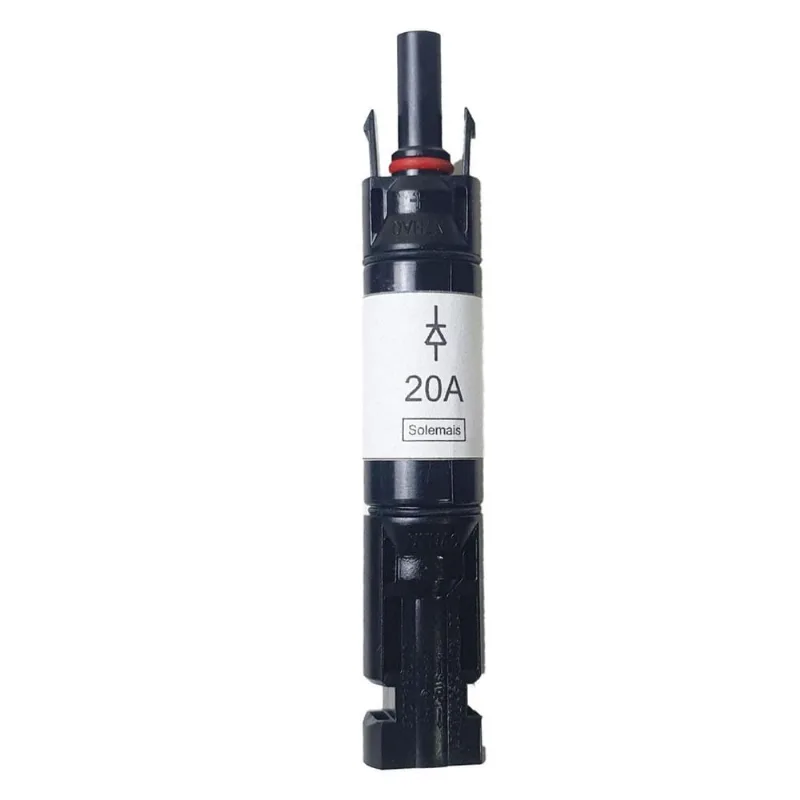 Conector Mc4 Com Diodo 20A Ip67 Placa Energia Solar