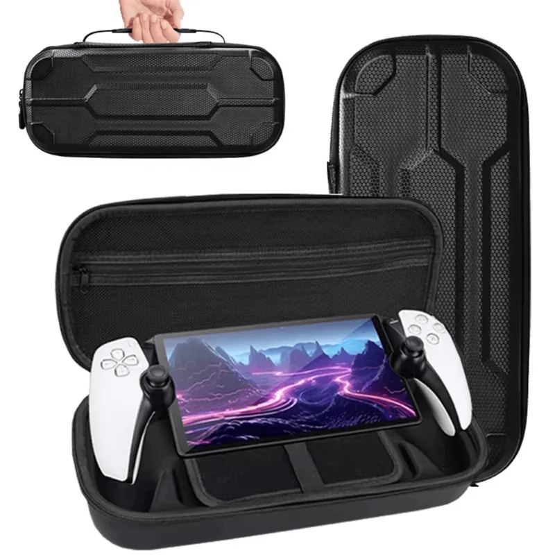 Estojo Protetor Rígido Para Ps5 Portal Case Alça Preto