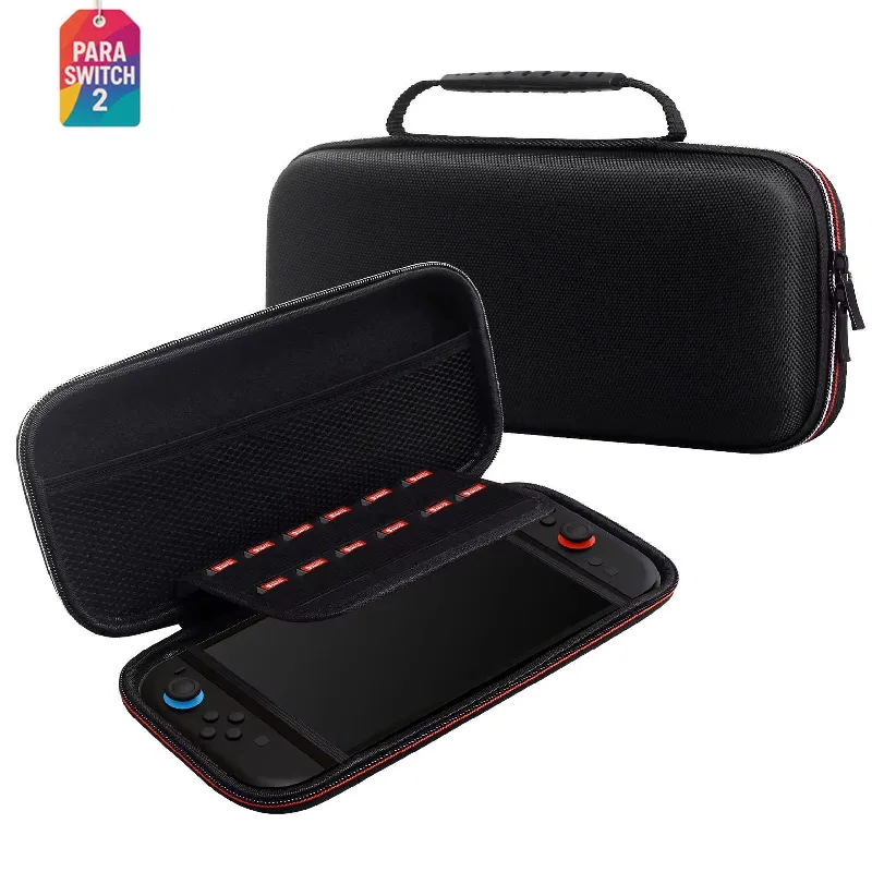Case Nintendo Switch 2 Estojo Rígido Com Alça Preto Ns2
