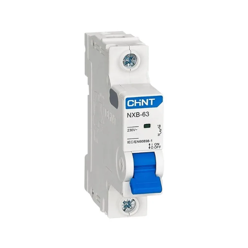 Disjuntor Monopolar NXB-63H com Proteção Contra Sobrecarga e Curto-Circuito 2A 240-415V~ Chint