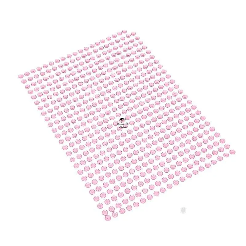 Adesivo Chaton Strass Rosa 4mm 1000 Unidades