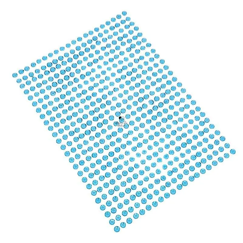 Adesivo Chaton Strass Azul 4mm 1000 Unidades