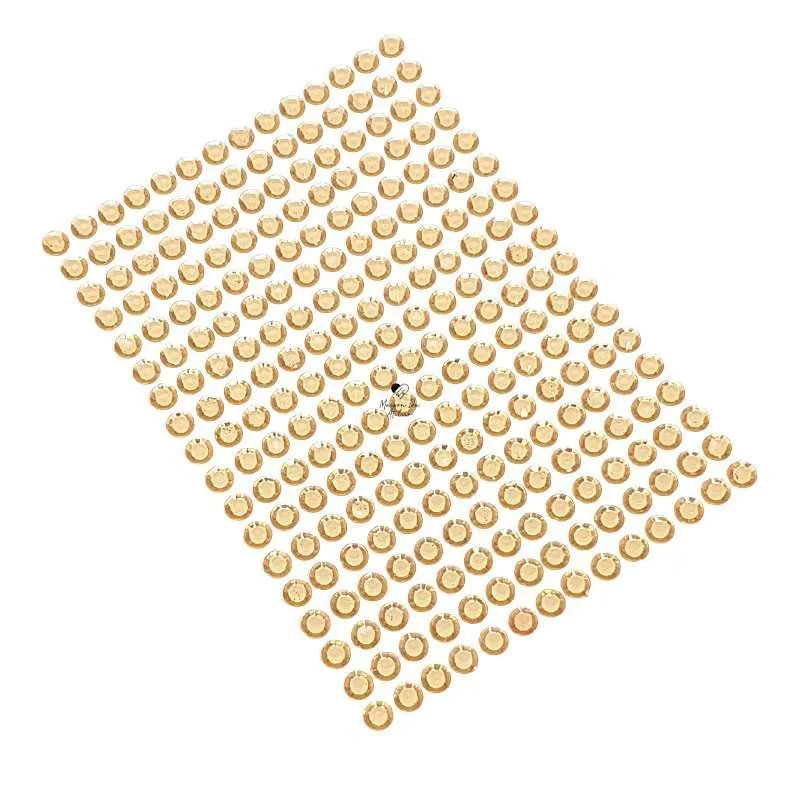 Adesivo Chaton Strass Creme 6mm 504 Unidades
