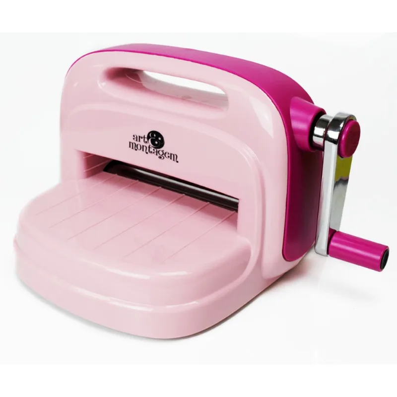 Máquina Manual de Recorte e Emboss Art & Montagem A5 - Rosa MQ01