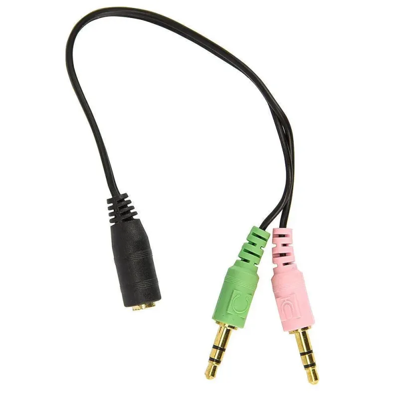 Cabo Adaptador P3 1 Fêmea X 2 P2 Macho Fone E Microfone - Mafua Info