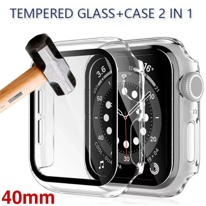 Case Funda 360 para Apple Watch 40mm Serie 4 / 5 / 6 / SE - Clear