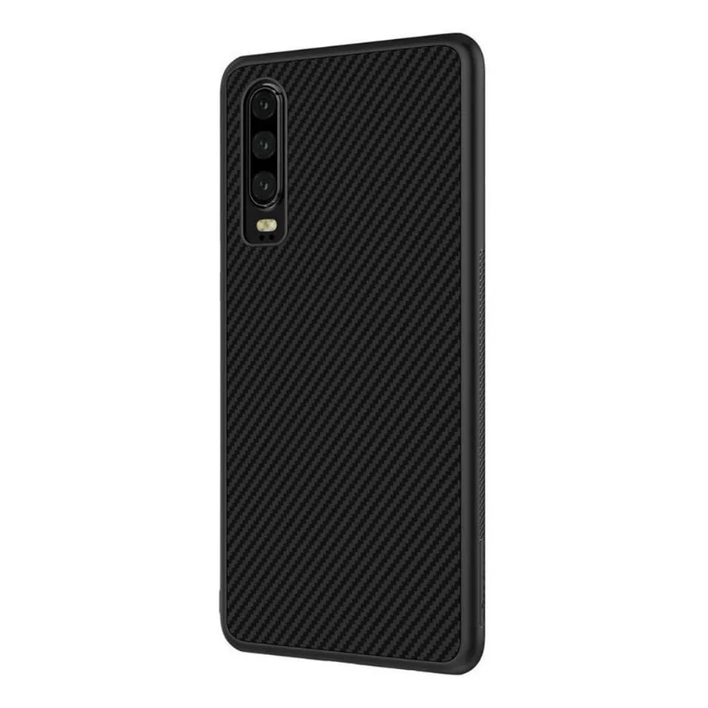 Capa Capinha Para Huawei P30 Nillkin Fibra De Carbono Tpu