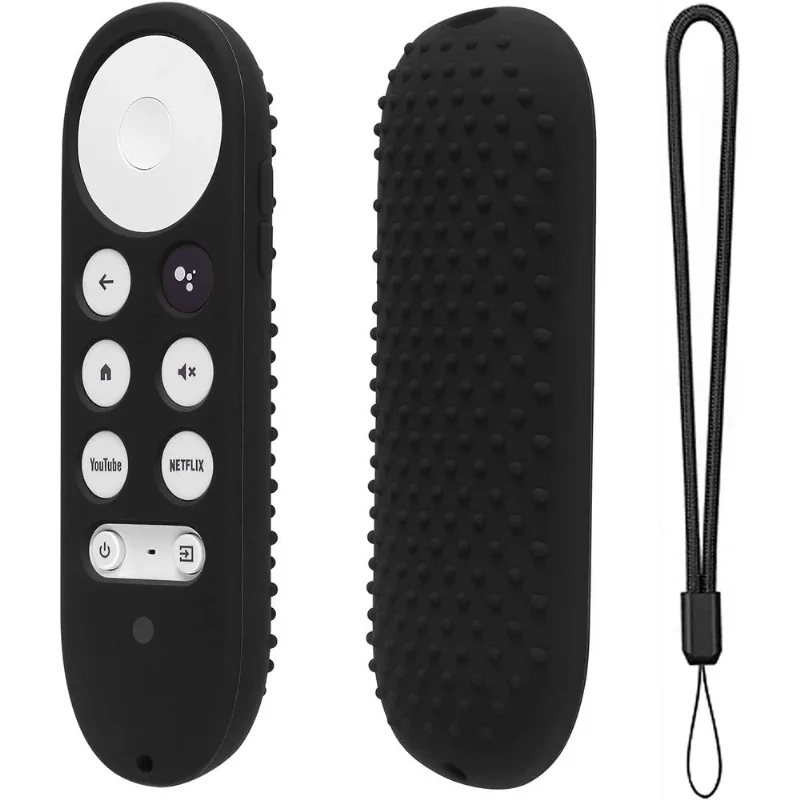 Funda Protector Case Silicona Control Chromecast 4 Google Tv / Negro