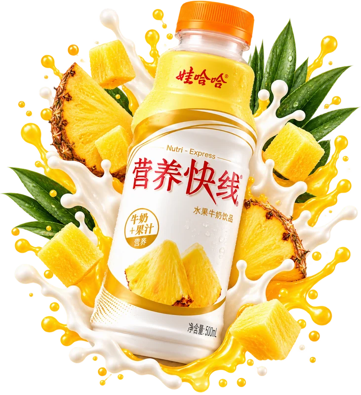 NUTRI EXPRESS YOGHURT JUICE PINEAPPLE 500ML